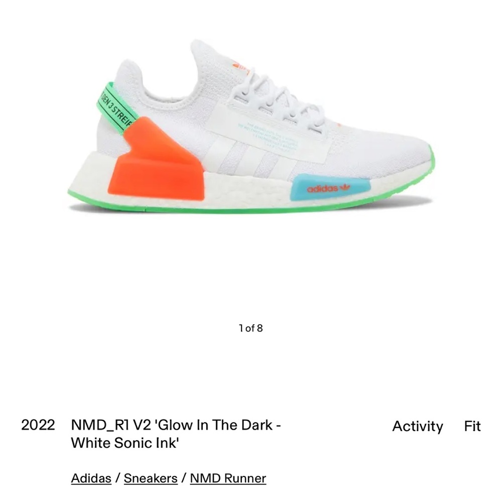 Adidas Nmd_r1 V2 ‘Glow In The Dark - White Sonic … - image 8